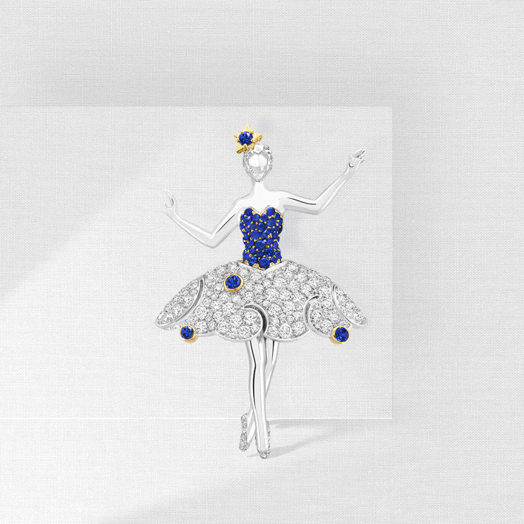 Iolanta ballerina clip by discount van cleef & arpels