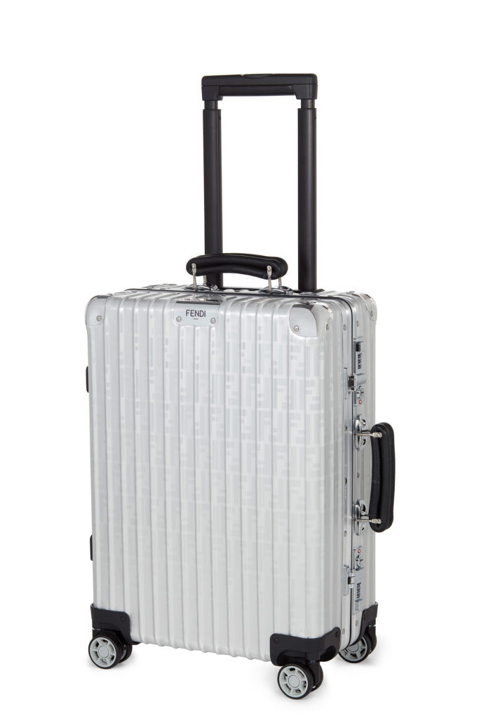 FENDI×RIMOWA Collaboration Suitcase Silver 33L Size 40×55×20cm