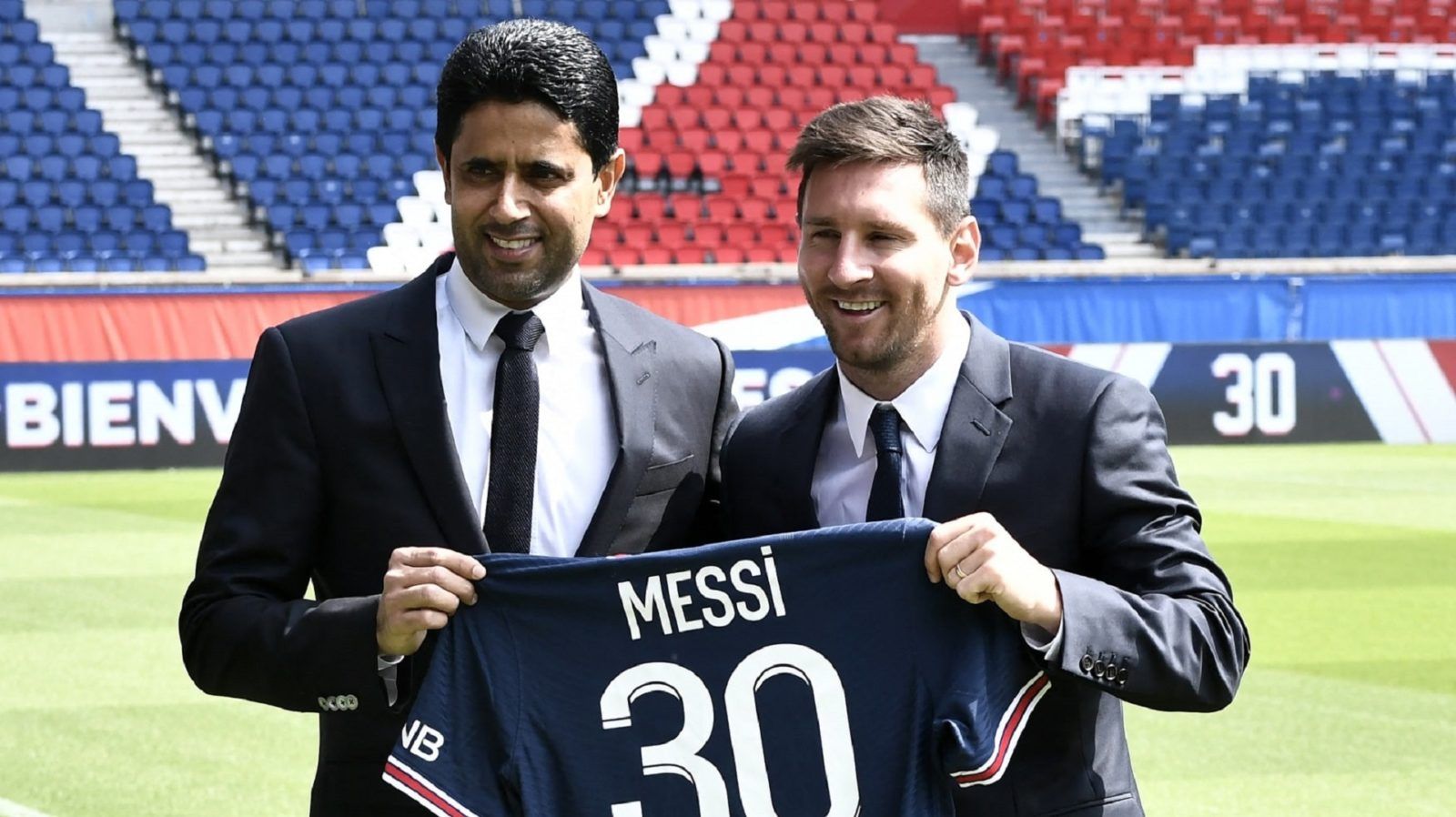 Paris Saint-Germain Sports Gold Numbers on Jersey to Honor Messi's