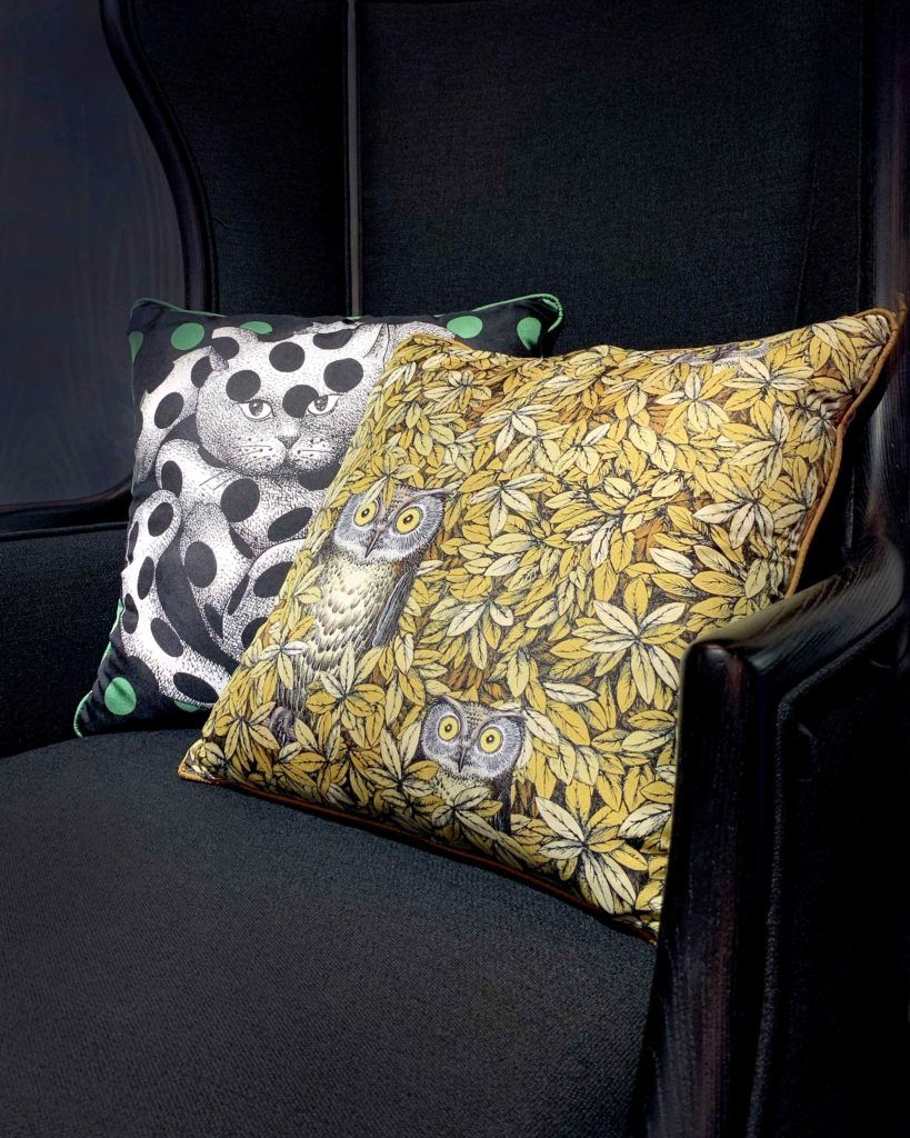 Piero Fornasetti italian cushions