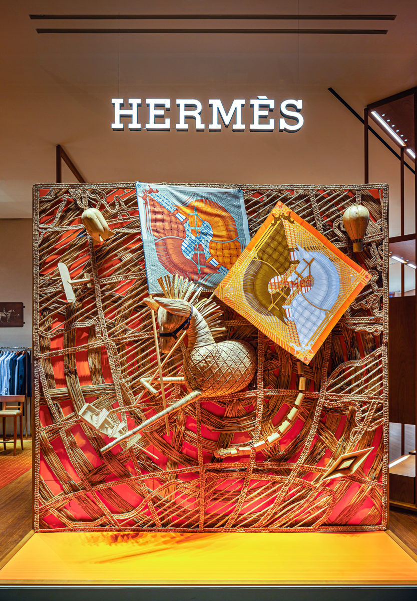 Hermes Storefront Window