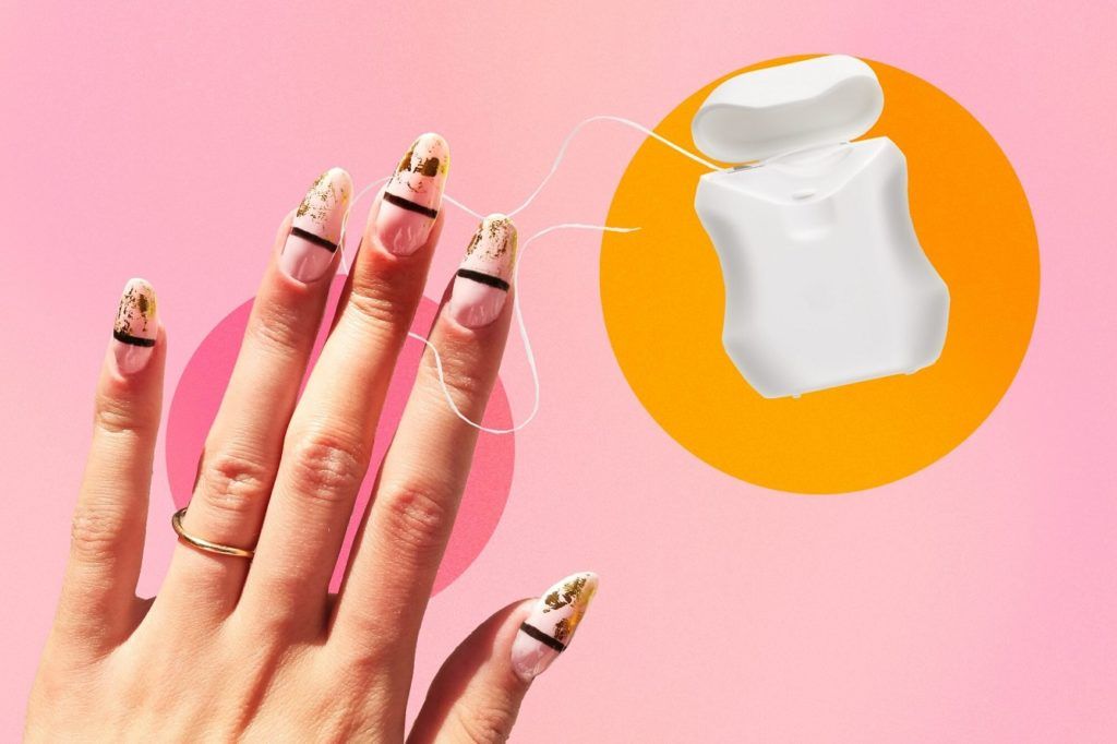 People are Removing Their Acrylic Nails with Dental Floss
