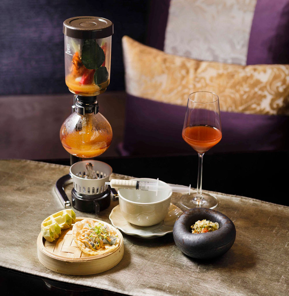 Tom Yum Soup and Siphon at Sra Bua