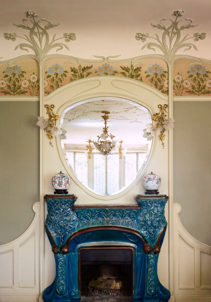 from Louis Vuitton's original workshop in Asnieres.  Art nouveau interior,  Art nouveau decor, Art nouveau furniture