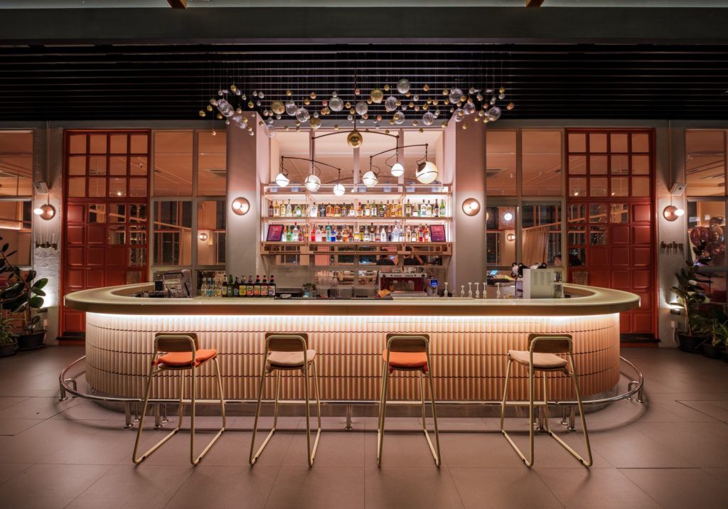 pink restaurants and cafes