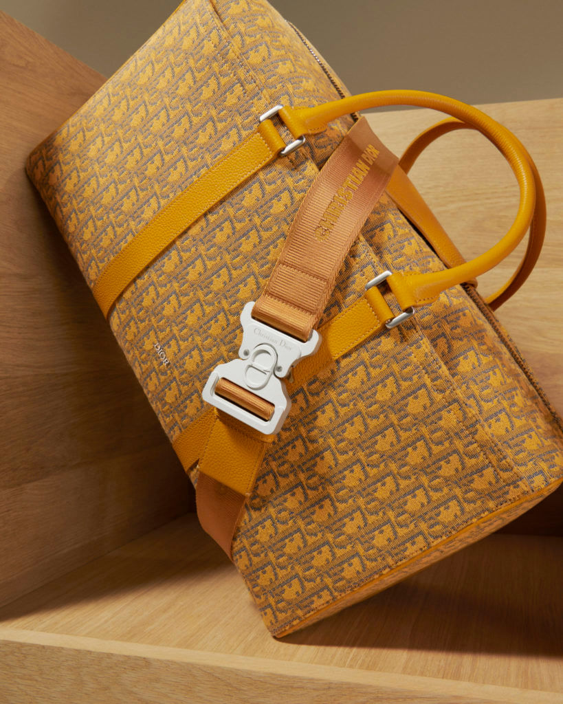 Christian Dior Lingot Duffle Boston Bag 50 Oblique Jacquard