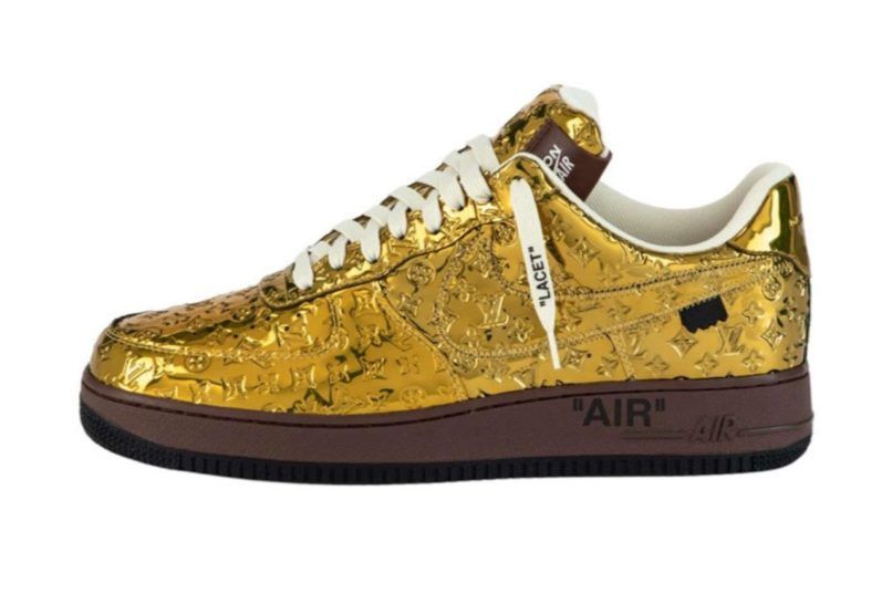 Brown and cream Louis Vuitton Air Force 1 Custom - Owl Fashion Shop