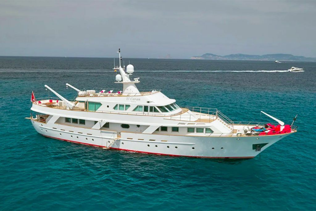 A 39m Benetti Yacht, once owned by David Bowie, is now up for sale