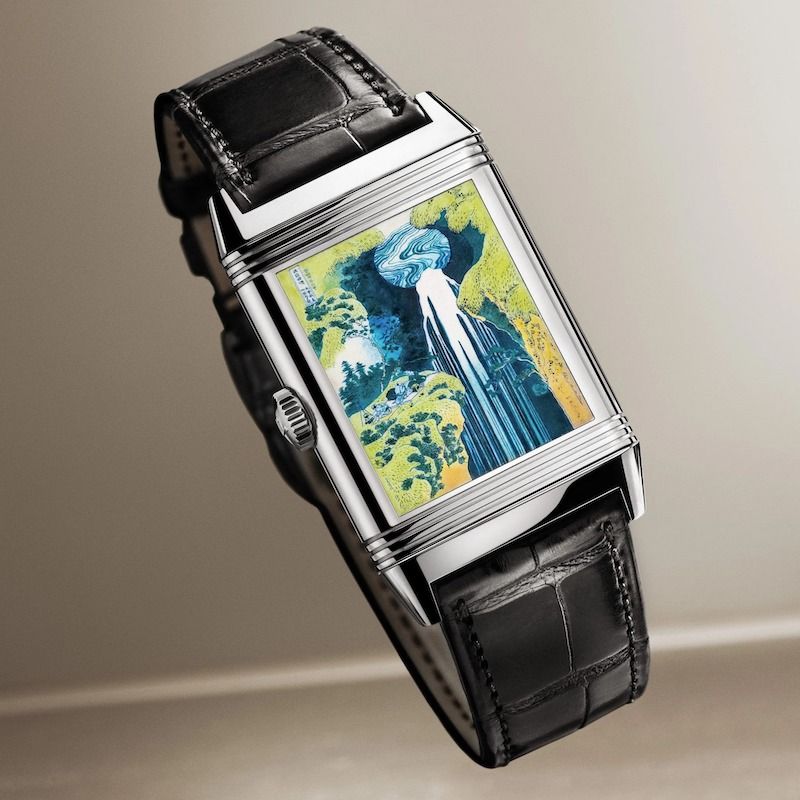 JLC s Reverso Tribute Enamel Hokusai Amida Falls a Tribute to