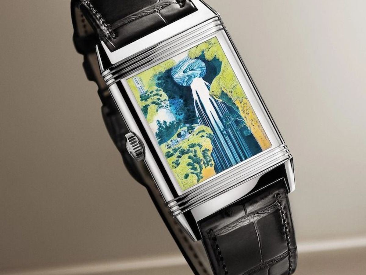 JLC s Reverso Tribute Enamel Hokusai Amida Falls a Tribute to