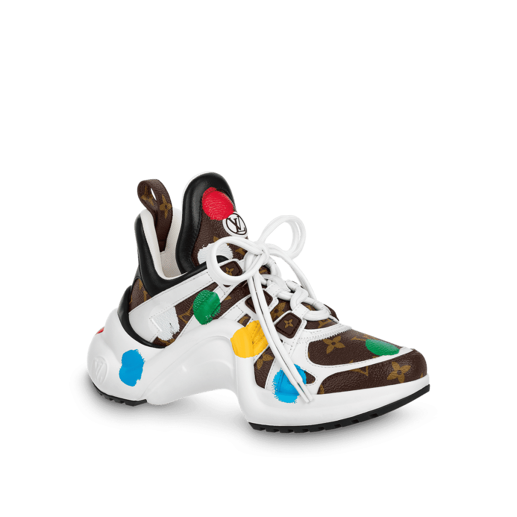 Latin Rooms on Instagram: LV x YK Time Out Sneaker Part of the Louis  Vuitton x Yayoi Kusama collaboration, the LV x YK Time Out sneaker comes in  white calf leather printed