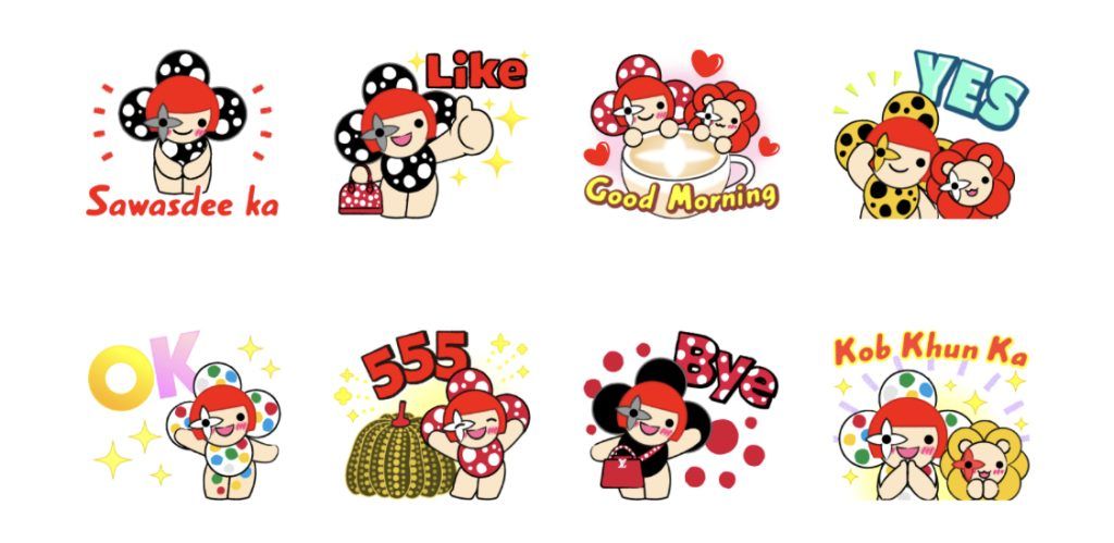 LINE releases Louis Vuitton x Yayoi Kusama LINE Stickers