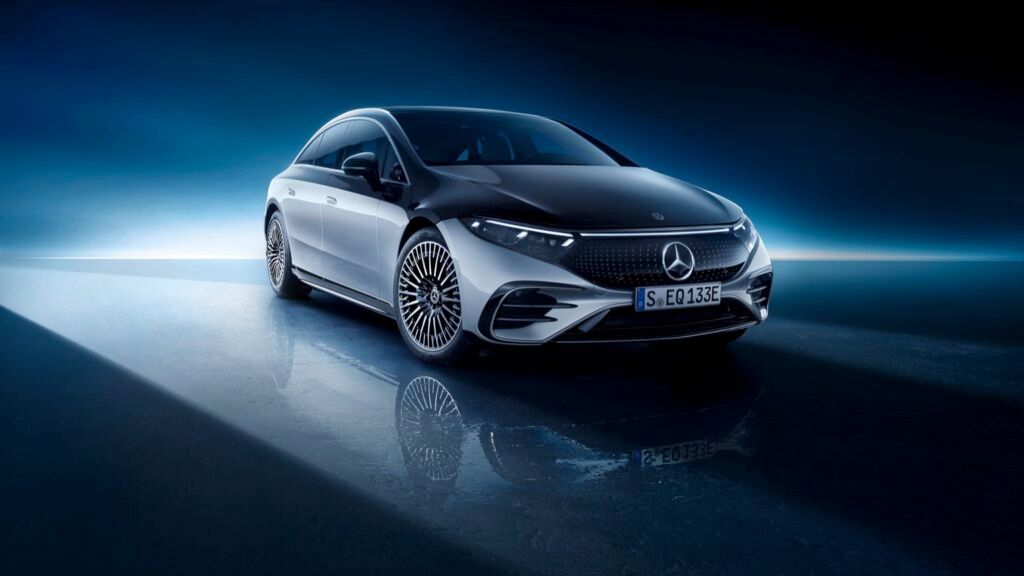 Mercedes luxury shop electric car