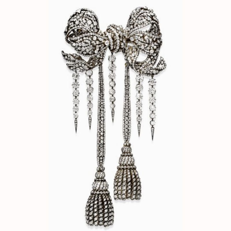 Empress Eugenie bow brooch