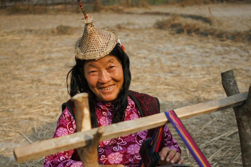 Experience, Excursion, Punakha, Layap weaver in Bhutan