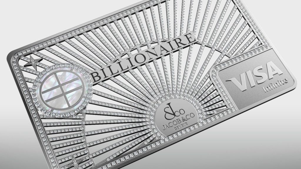 Introducing the Diamond Studded Billionaire Credit Card by Jacob & Co. and Billionaire