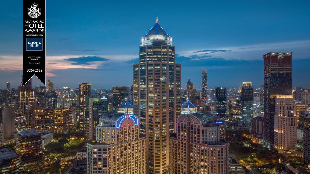 Conrad Bangkok Named Thailand’s Best City Hotel at Asia-Pacific Hotel Awards 2024-25