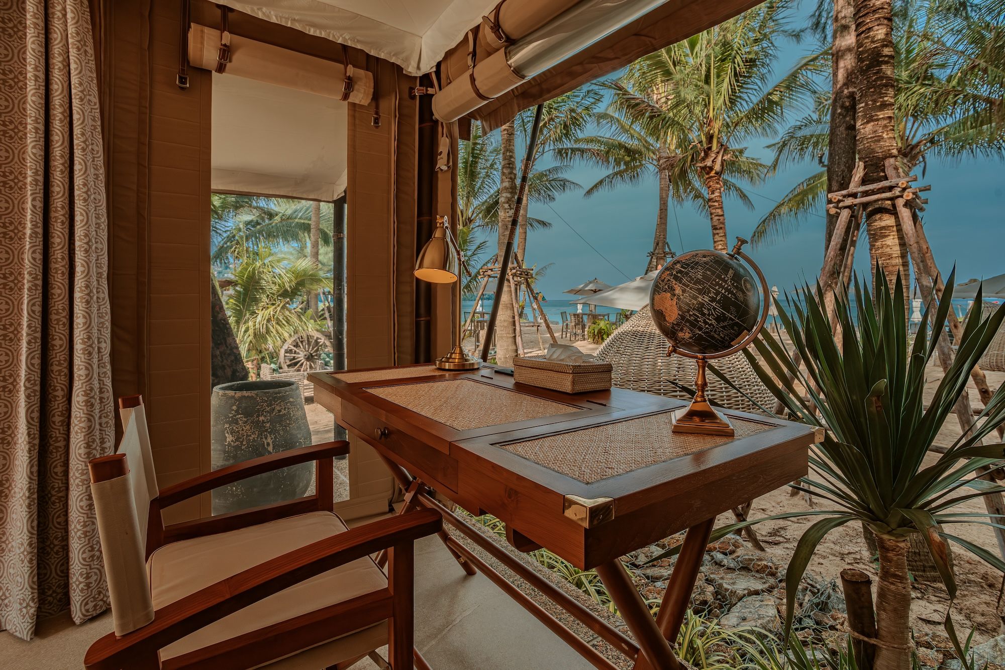 The Andaman Sea just steps away from your One-Bedroom Beach Tent