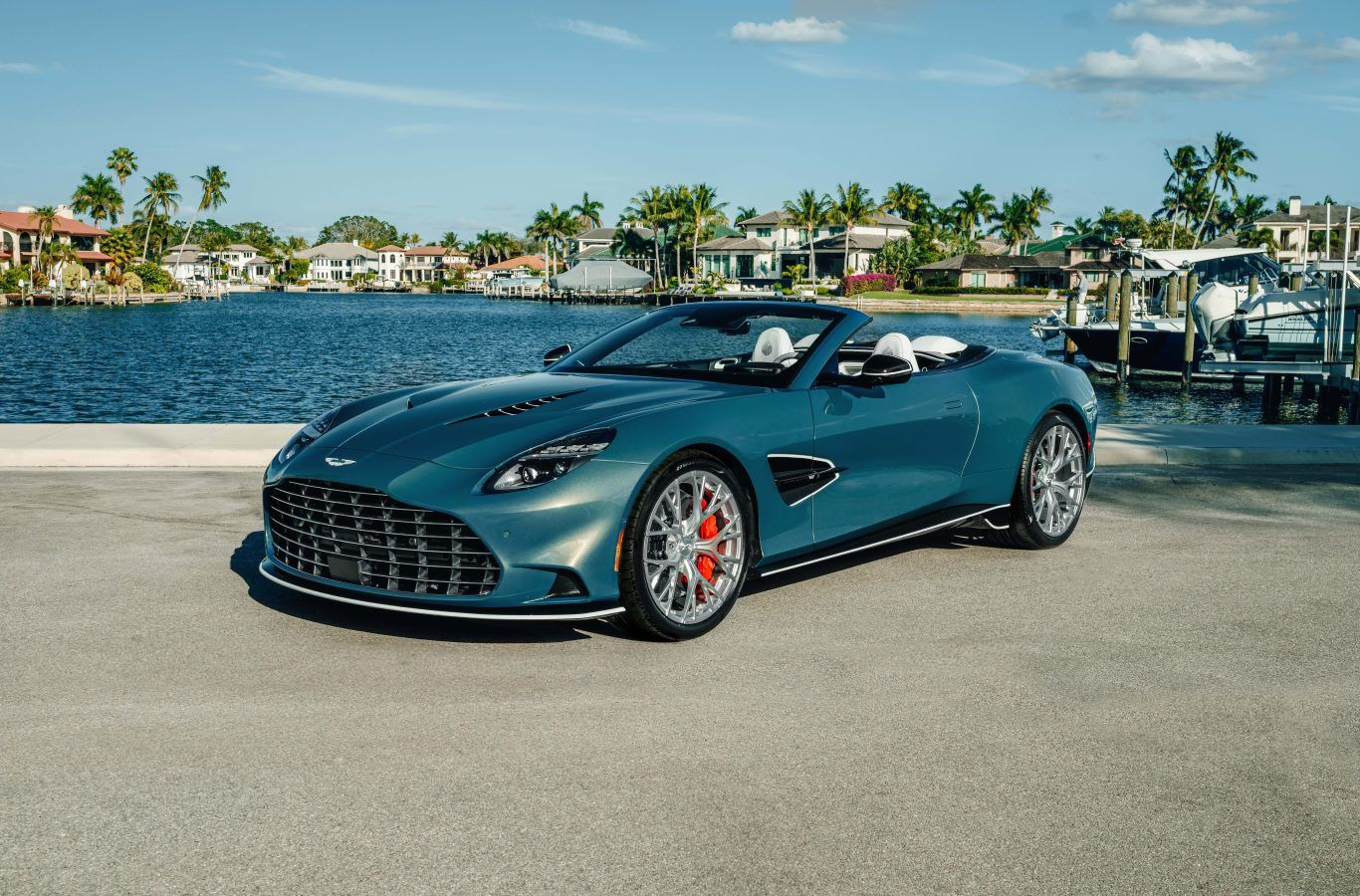 Aston Martin's One-Off Vanquish Volante Makes Waves in Naples
