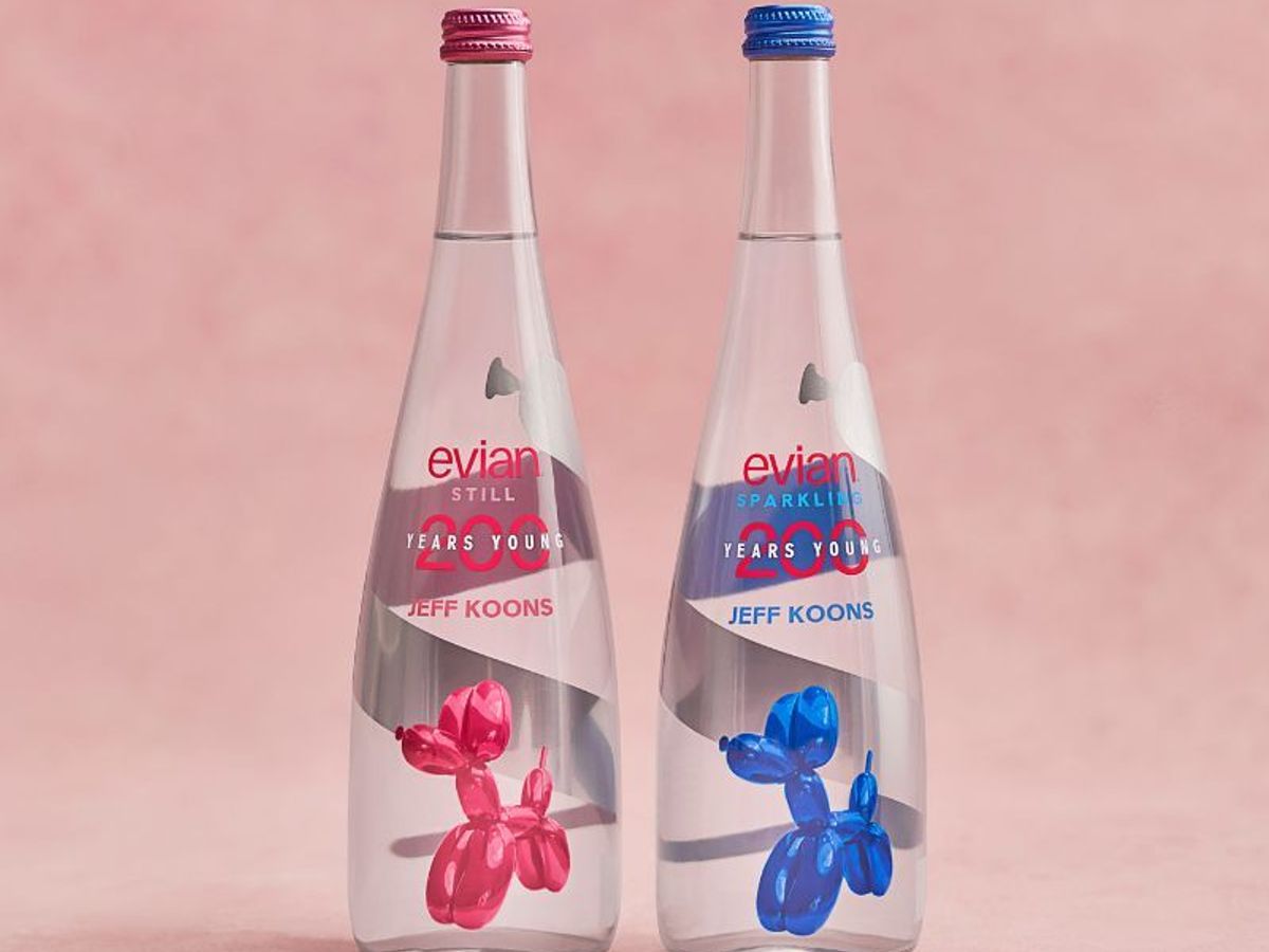Evian Teams Up with Jeff Koons for 200th Anniversary Bottle Series