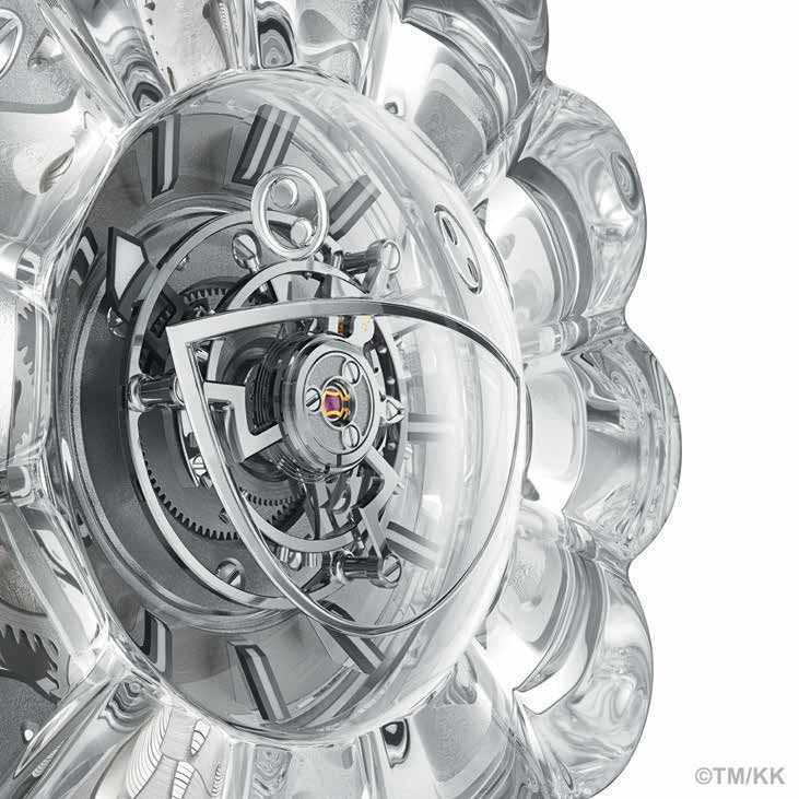 ミヒェル オーボエ プレガウジャー サファイアクリスタルの「お花」とセンタートゥールビヨン： ウブロ