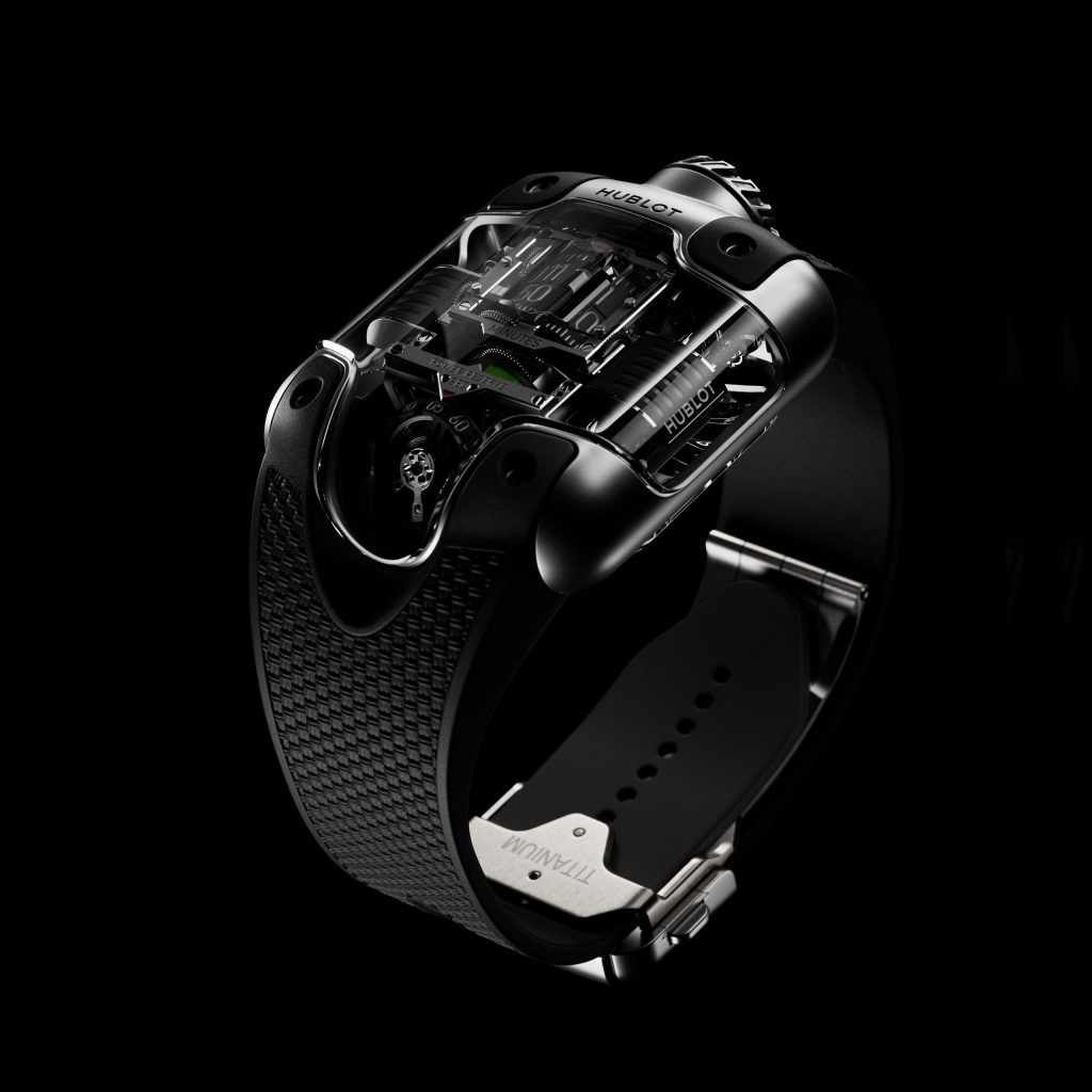 Close Up: Hublot’s MP-10 Tourbillon Weight Energy System Titanium